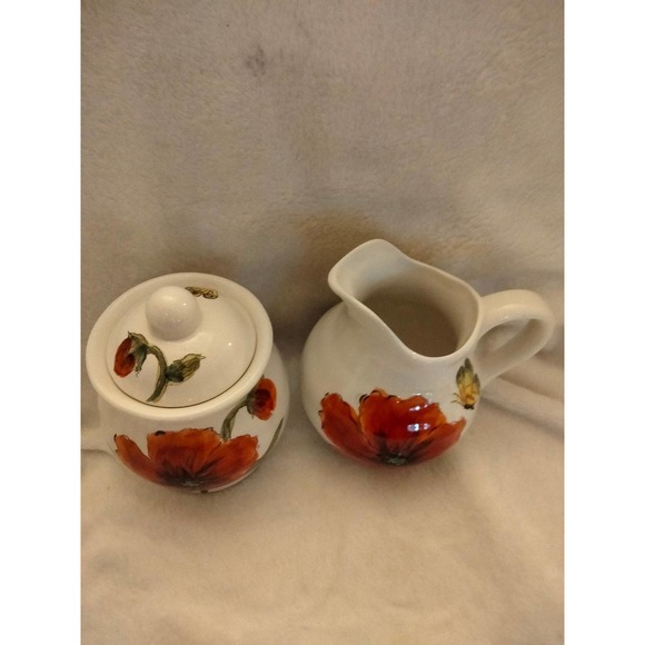 Maxcera Summer Breeze Creamer/ Sugar Bowl - Picture 2 of 11
